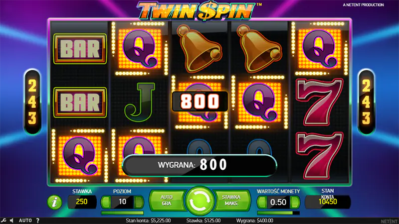 twin spin automat wygrana