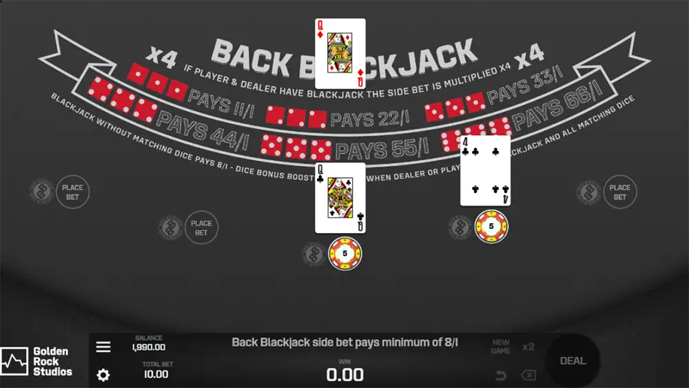 Back Blackjack gra za darmo