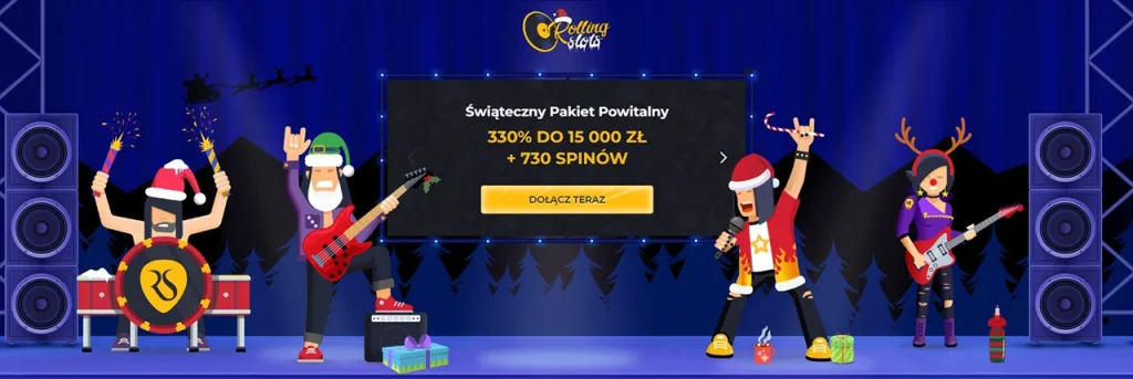 Rolling Slots Pakiet Powitalny Rolling Slots Pakiet Powitalny