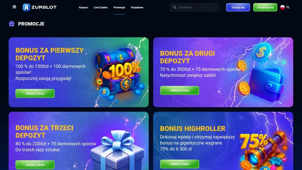 AzurSlot Promocje AzurSlot Promocje