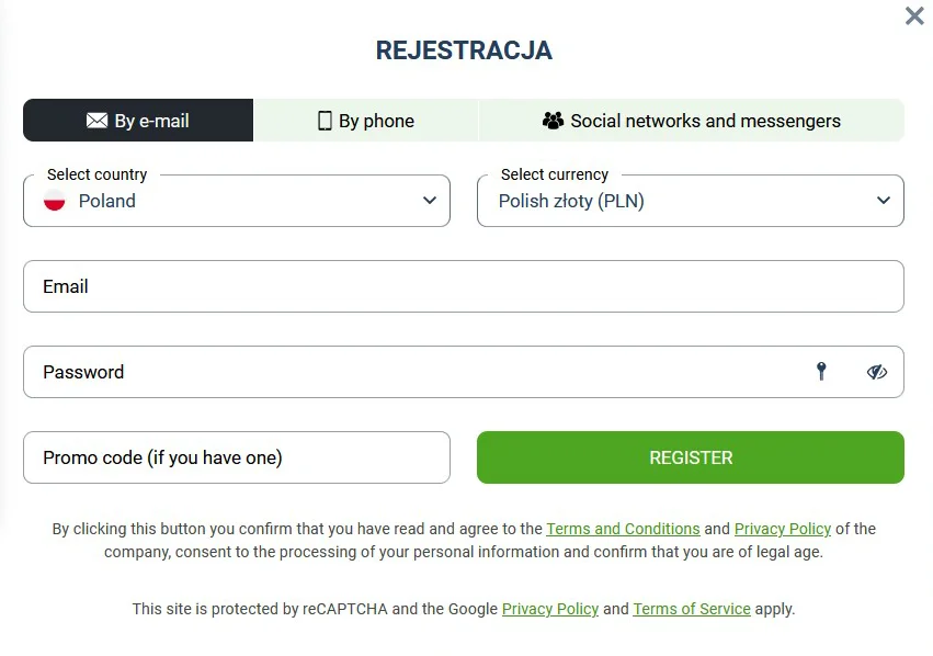 BetLabel Formularz Rejestracyjny BetLabel Formularz Rejestracyjny