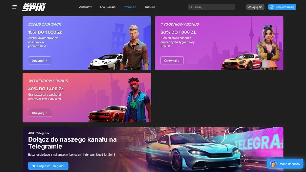 Need For Spin Promocje