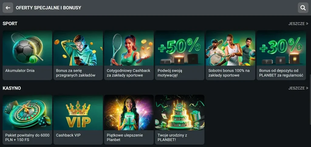 PlanBet Promocje