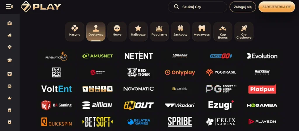 SevenPlay Dostawcy SevenPlay Dostawcy
