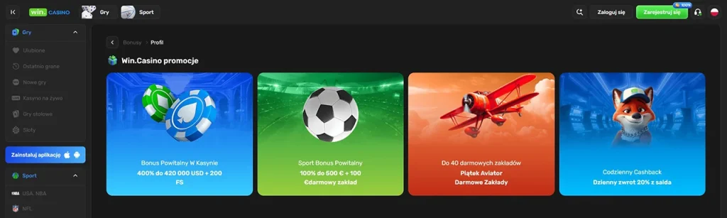 Win.Casino Promocje