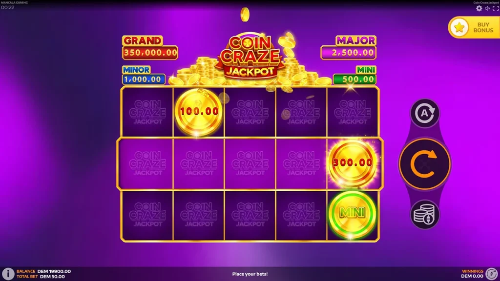 Coin Craze Jackpot Darmowa Gra