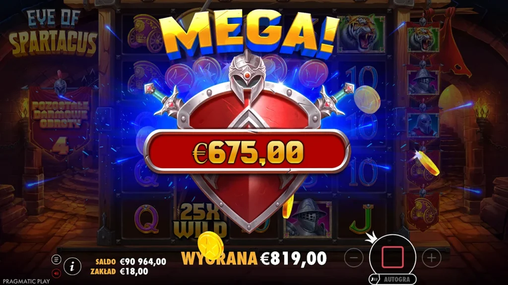 Eye of Spartacus Mega Wygrana