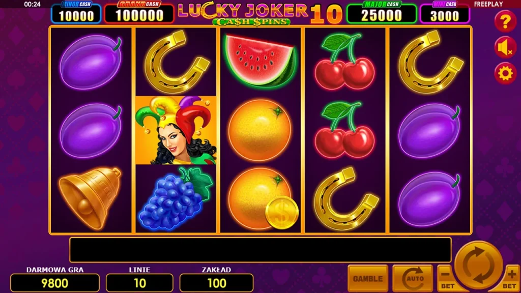 Lucky Joker 10 Cash Spins Darmowa Gra