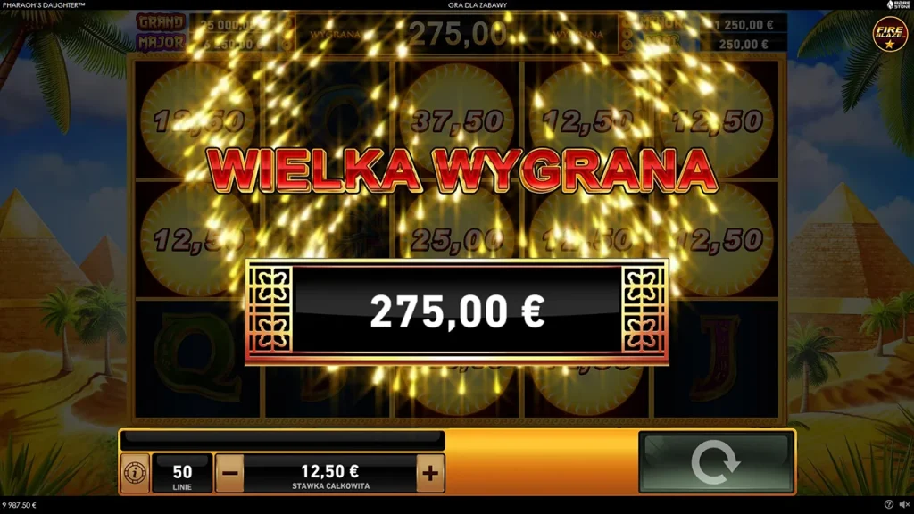 Pharaoh's Daughter Wielkie Wygrana