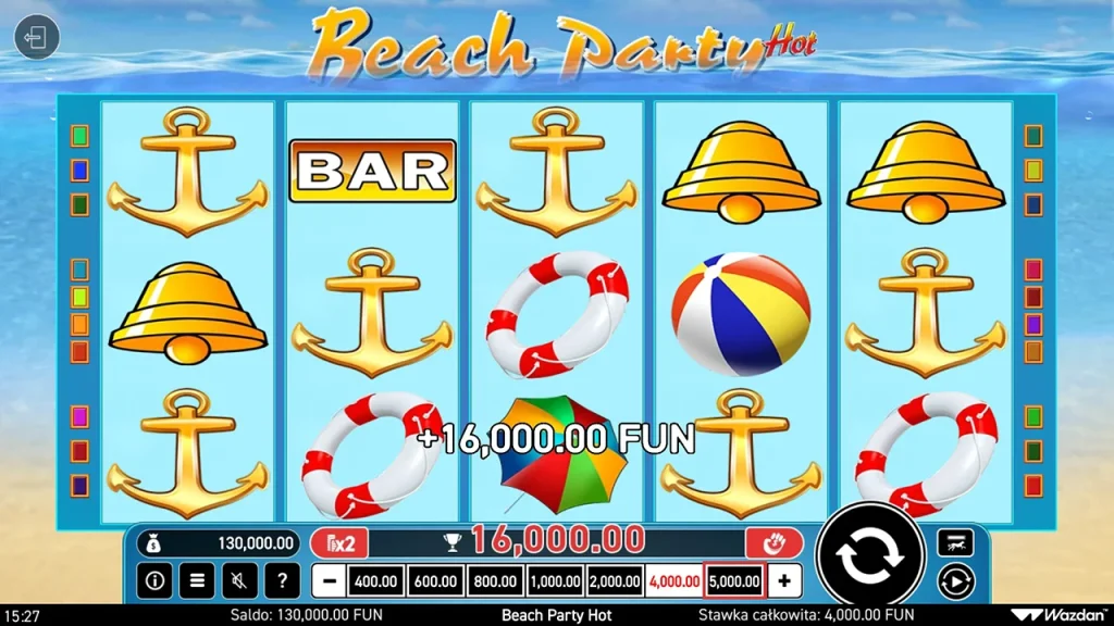 Beach Party Hot Wygrana