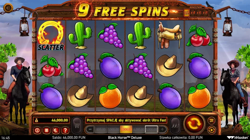 Black Horse Deluxe Darmowe Spiny
