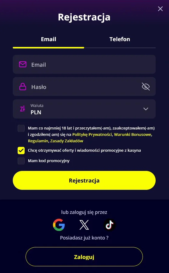 Slotoro Formularz Rejestracyjny Slotoro Formularz Rejestracyjny