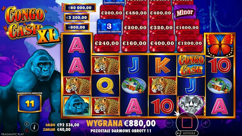 Congo Cash XL Darmowe Spiny