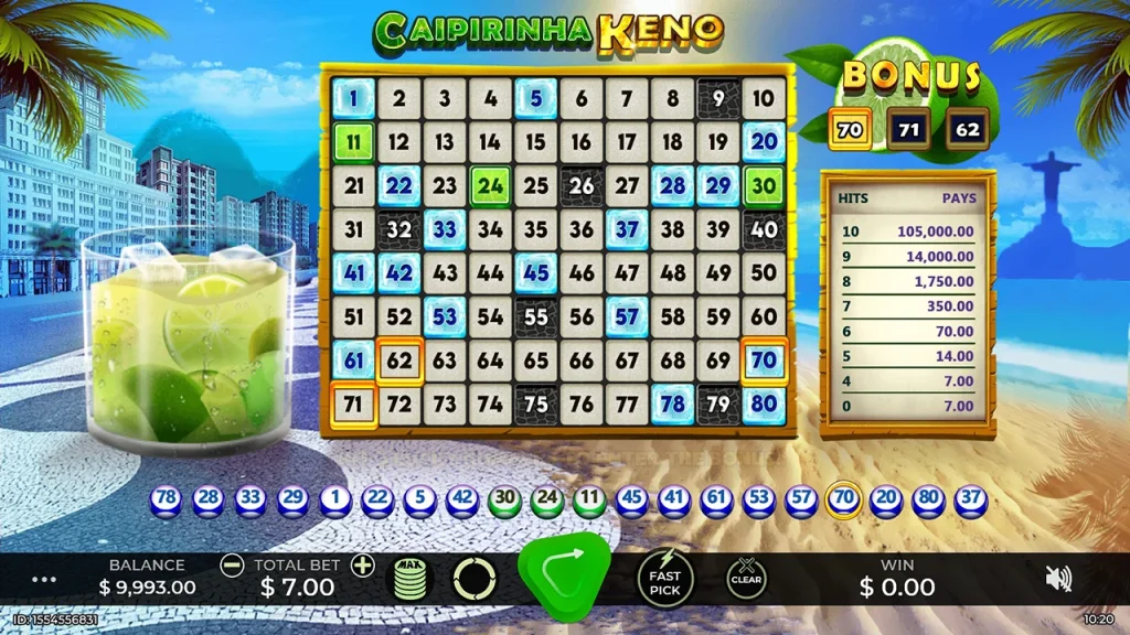 Caipirinha Keno Darmowa Gra