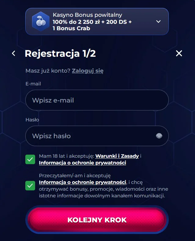 ViperWin Formularz Rejestracyjny ViperWin Formularz Rejestracyjny