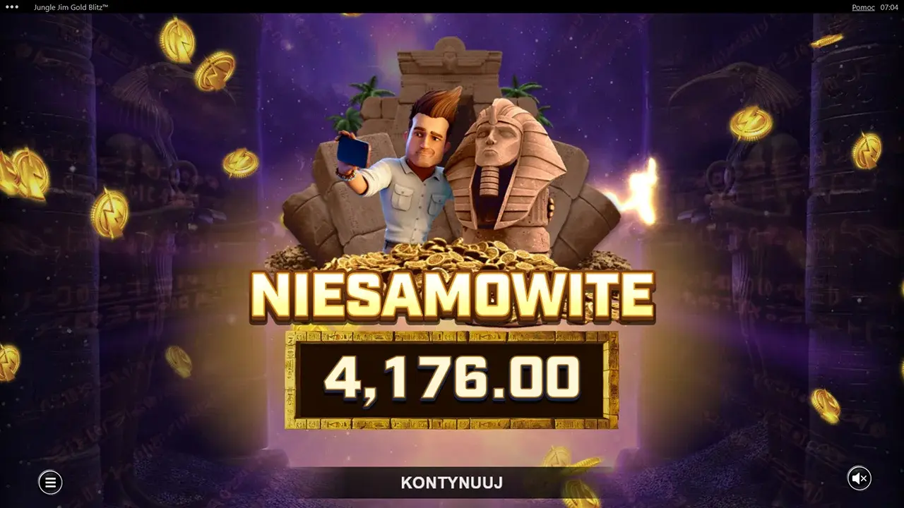 Jungle Jim Gold Blitz Wygrana