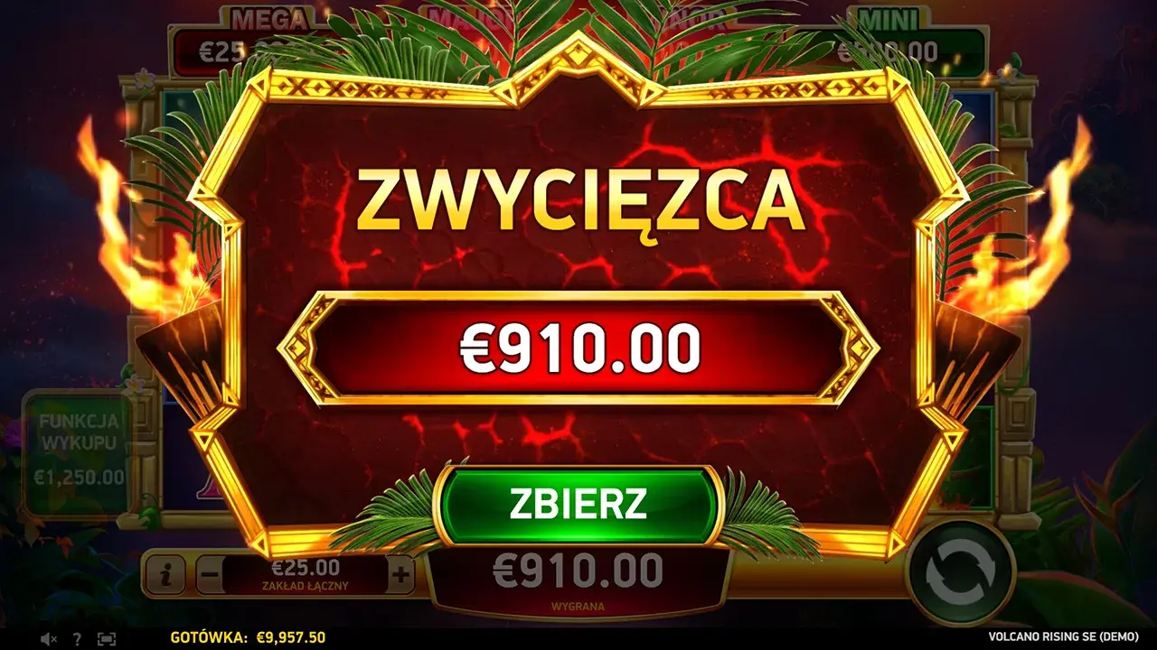 Volcano Rising SE Wygrana