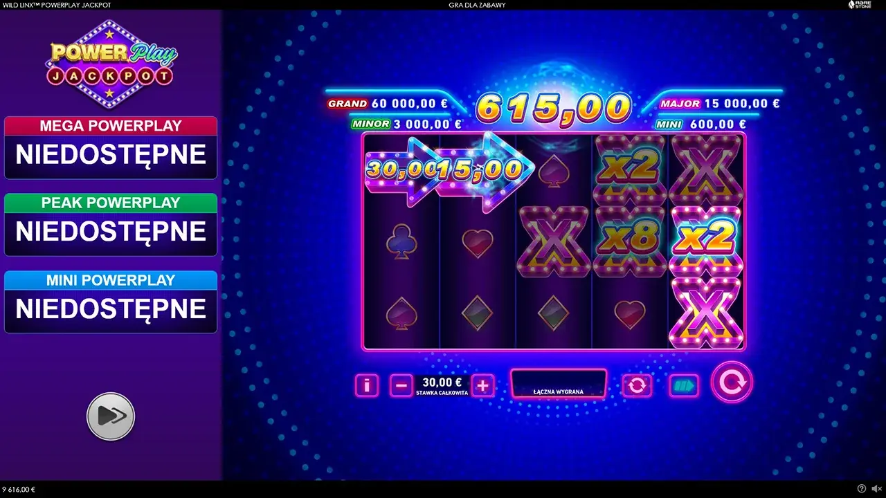 Wild Linx™ Powerplay Jackpot Mnożnik Wild Linx™ Powerplay Jackpot Mnożnik