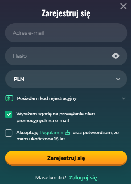 RokuBet Casino Formularz Rejestracyjny RokuBet Casino Formularz Rejestracyjny