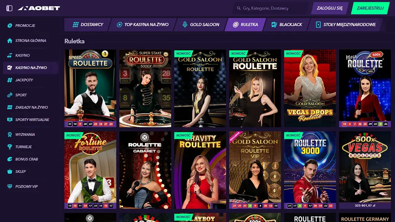 NaoBet Casino Krupier na Żywo
