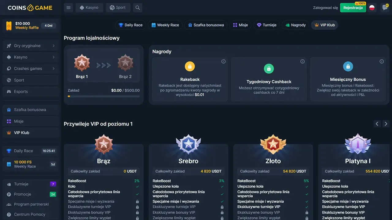 Coins.Game Casino Klub VIP Coins.Game Casino Klub VIP