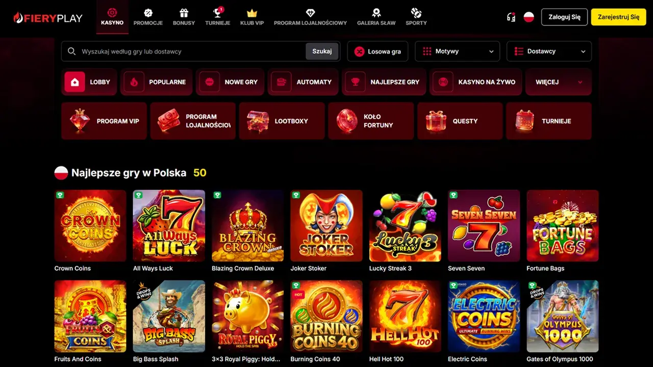 FieryPlay Casino Gry FieryPlay Casino Gry