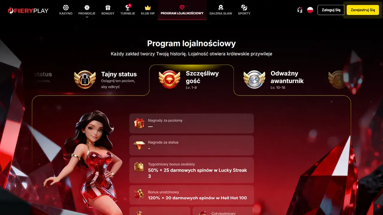 FieryPlay Casino Program Lojalnościowy FieryPlay Casino Program Lojalnościowy