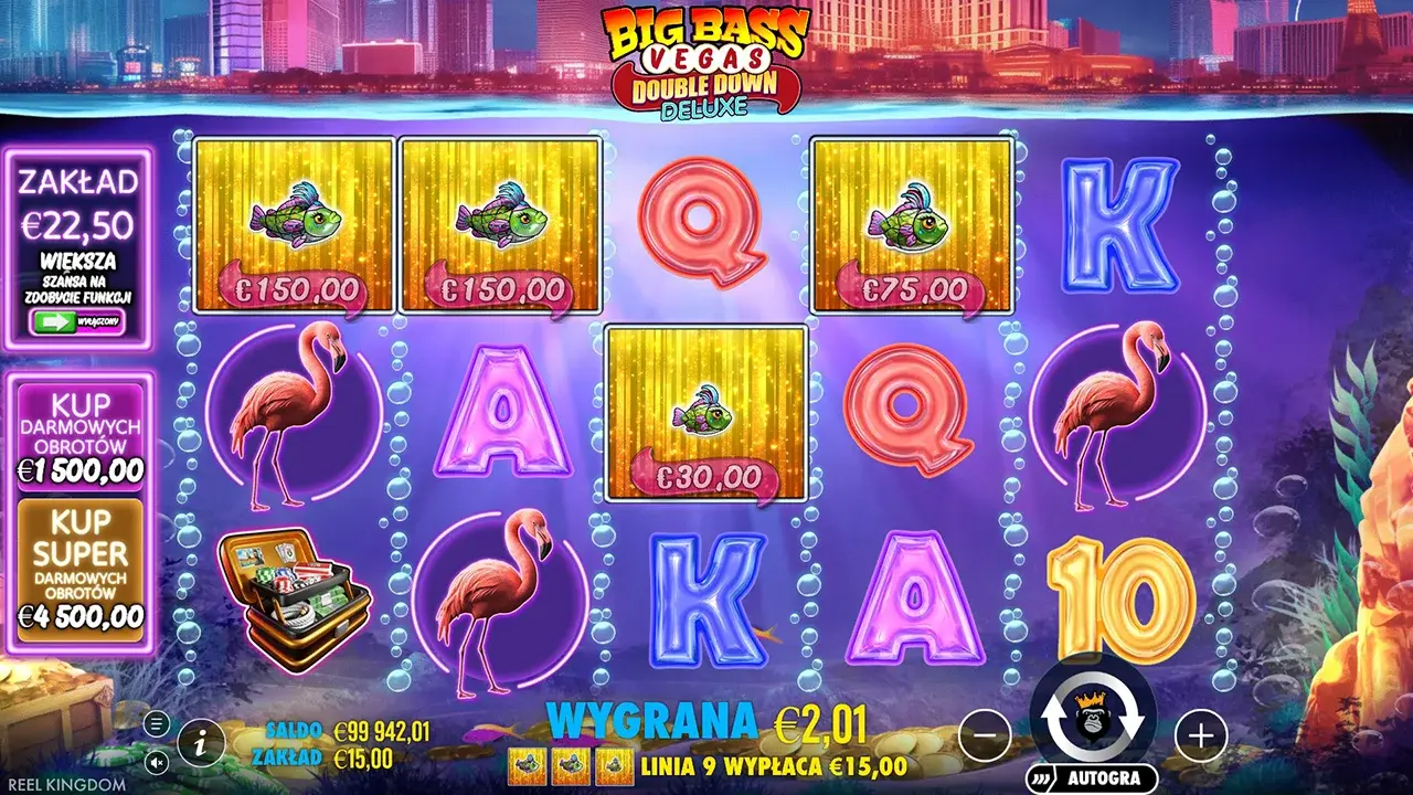 Big Bass Vegas Double Down Deluxe Gra za Darmo