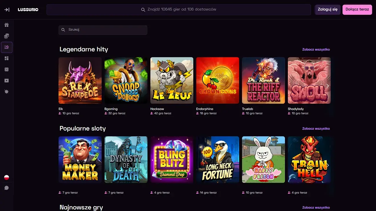 Lussurio Casino Gry