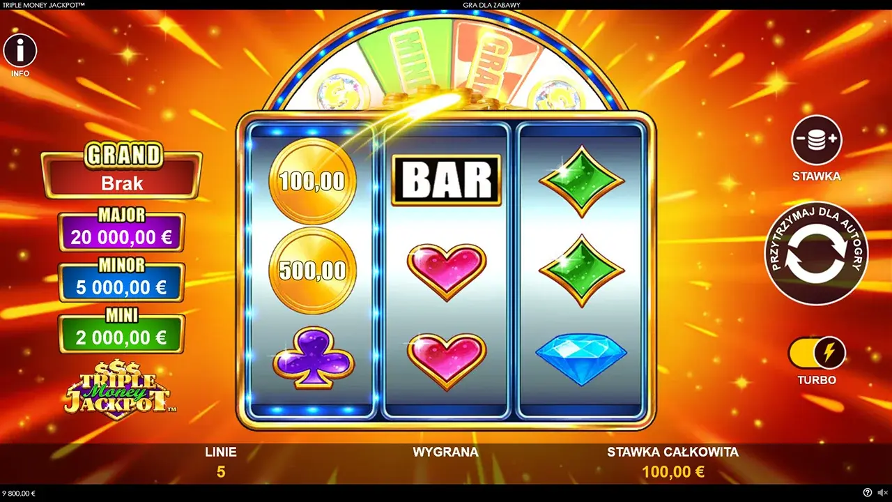 Triple Money Jackpot Gra za Darmo Triple Money Jackpot Gra za Darmo