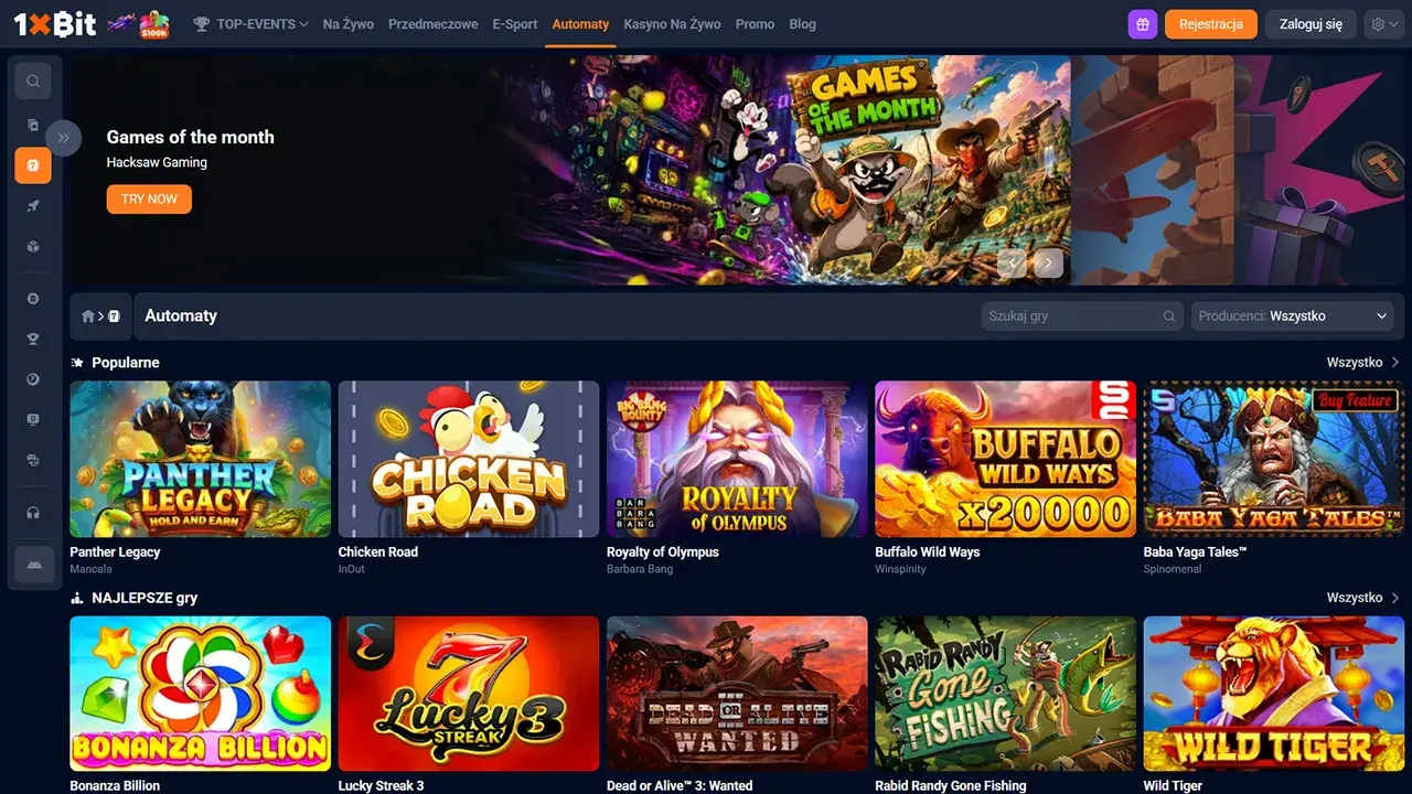 1xBit Casino Sloty 1xBit Casino Sloty
